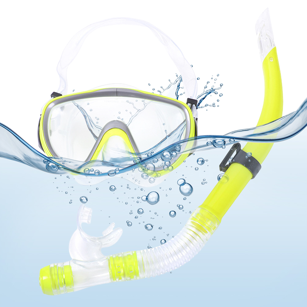 Freediving Mask Set - Zestaw maska do nurkowania i fajka