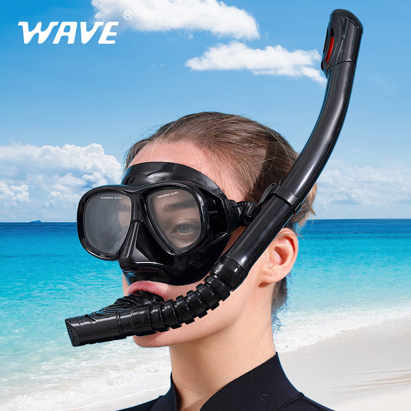 Freediving Mask Set - WAVE Profesjonalny zestaw do snorkelingu Kompletny