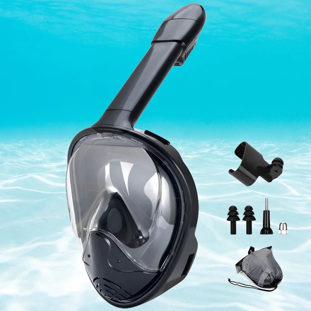 Freediving Mask Set - Podwodne nurkowanie z rurką pełna twarz