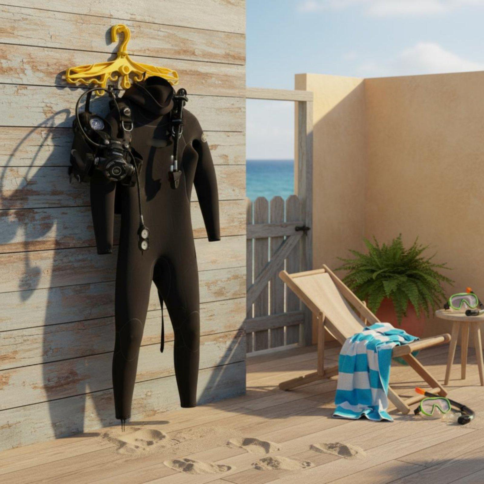 Aquatic Sports And Scuba - Plastikowy wieszak do nurkowania z ośmioma