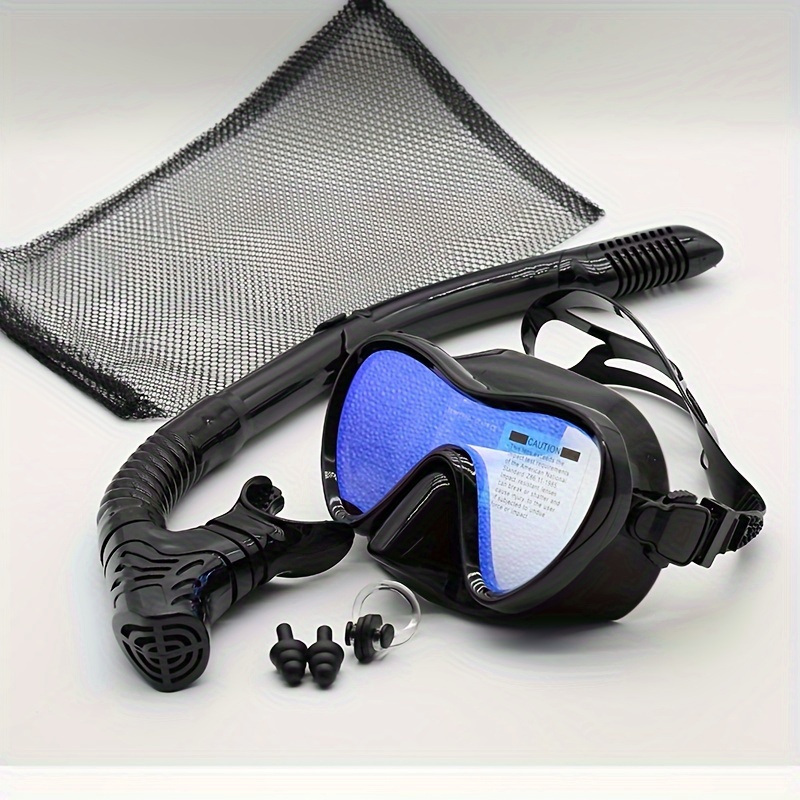 Freediving Mask Set - Profesjonalna silikonowa maska do snorkelingu i