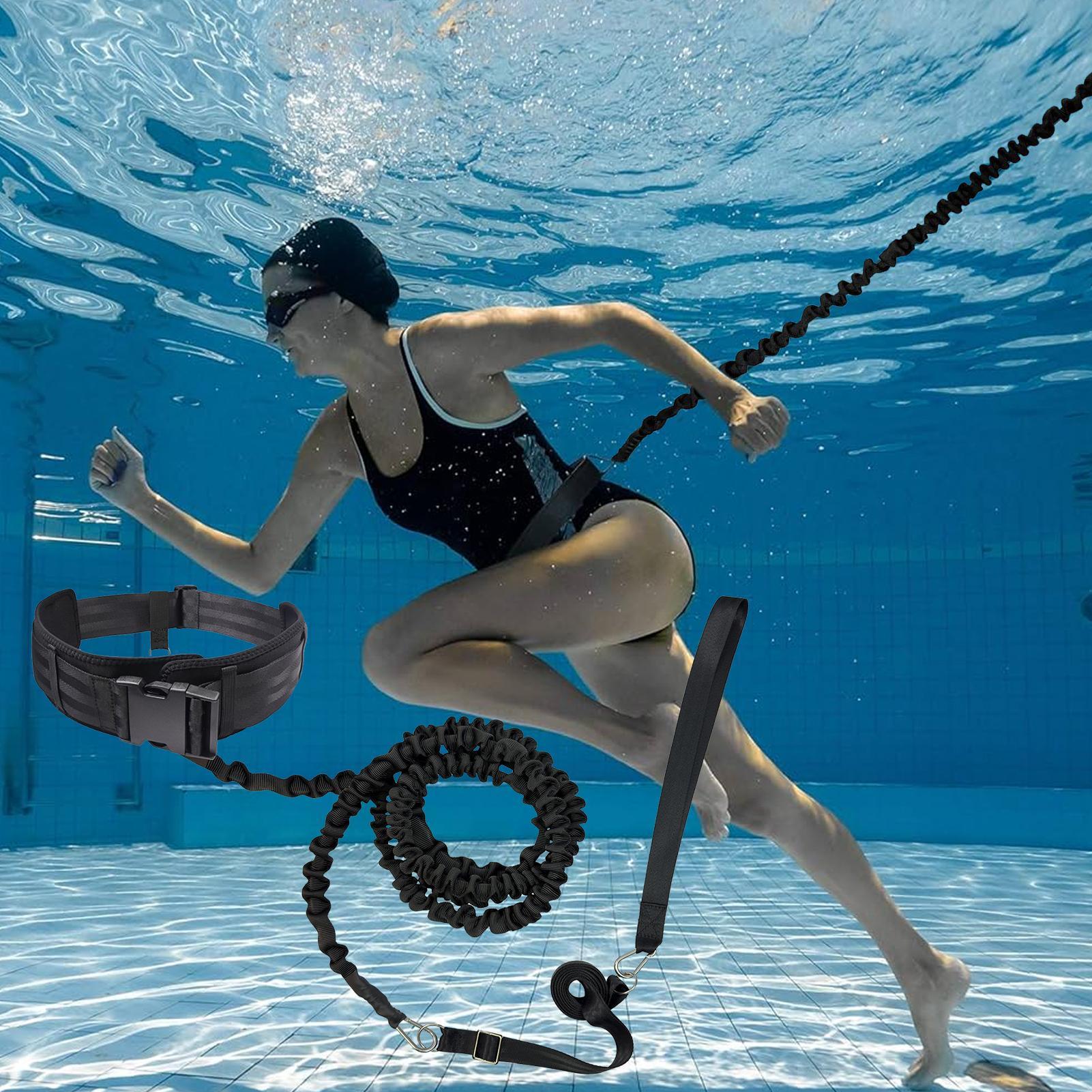 Aquatic Sports Swimming - Szelki do pływania z linką zabezpieczającą