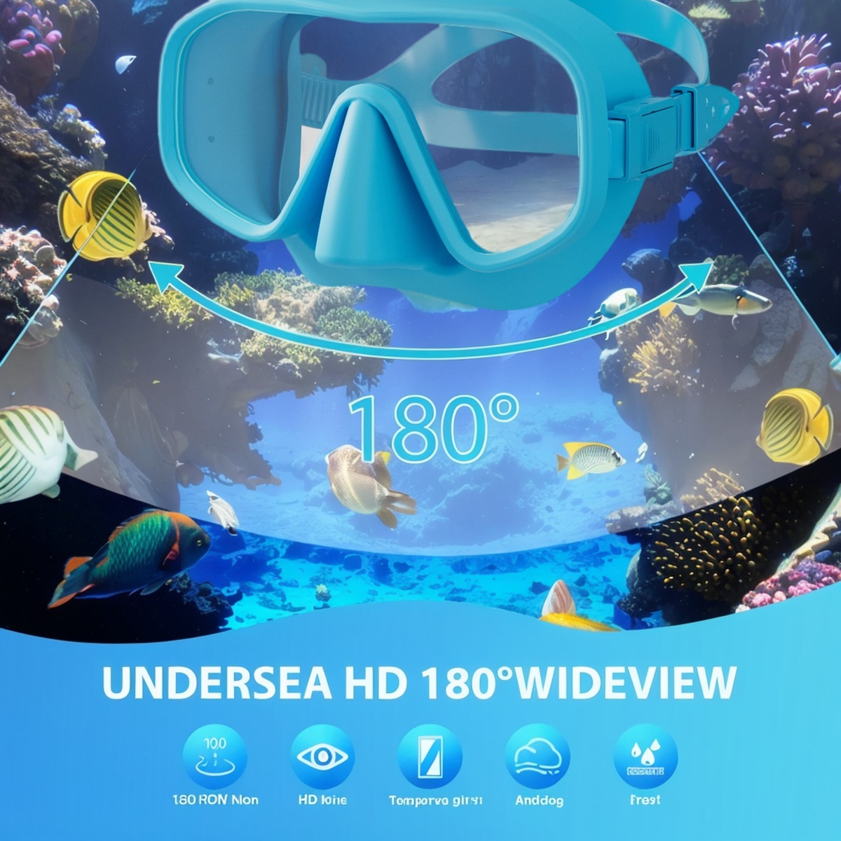 Profesjonalna bezramkowa maska – Freediving Mask Set recenzja i cena