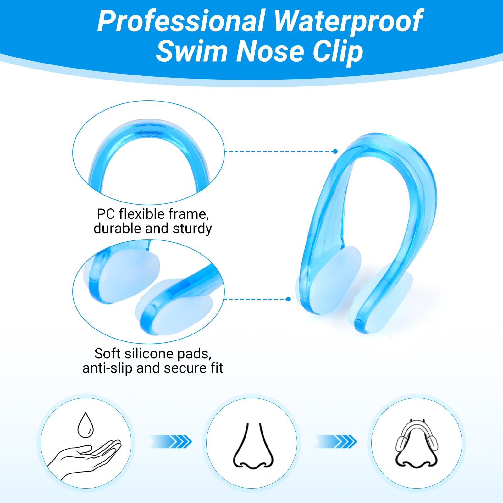 Wodoodporne silikonowe klipsy  – Aquatic Sports Swimming recenzja i cena