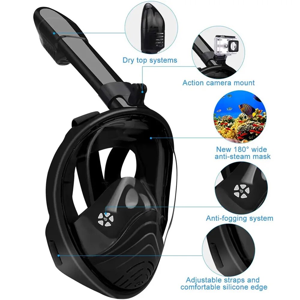 Podwodne nurkowanie z rurką pe – Freediving Mask Set recenzja i cena